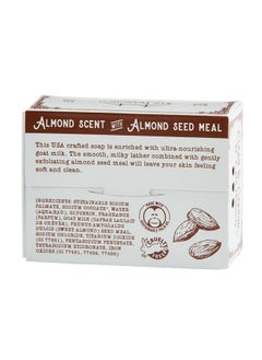 San Francisco Soap Company San Francisco Soap Company Clean & Caprine Goat Milk Soap Bar | Almond | Dye-Free Bar Soap | Enriched with Nourishing Goat Milk | Unisex Fragrance | 5oz  - Image 2