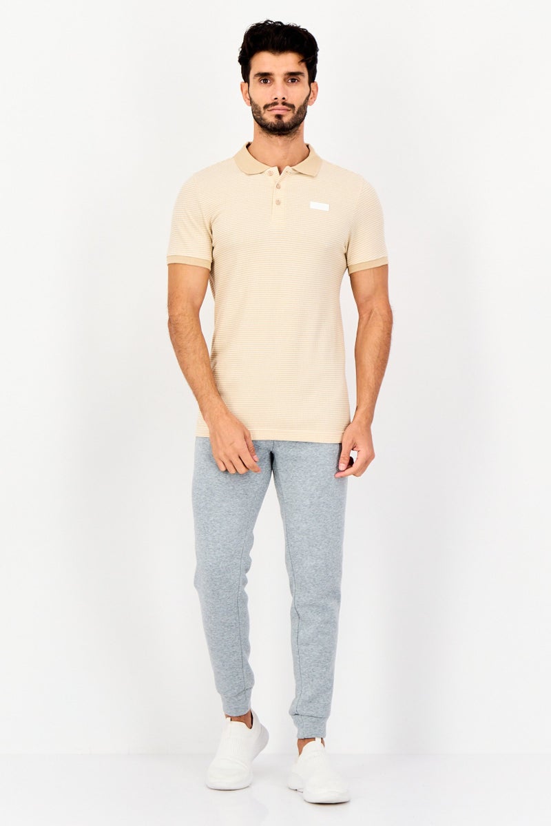 PUMA One8 Men Sportswear Fit Short Sleeve Outdoor Polo Shirt, Beige - Image 3