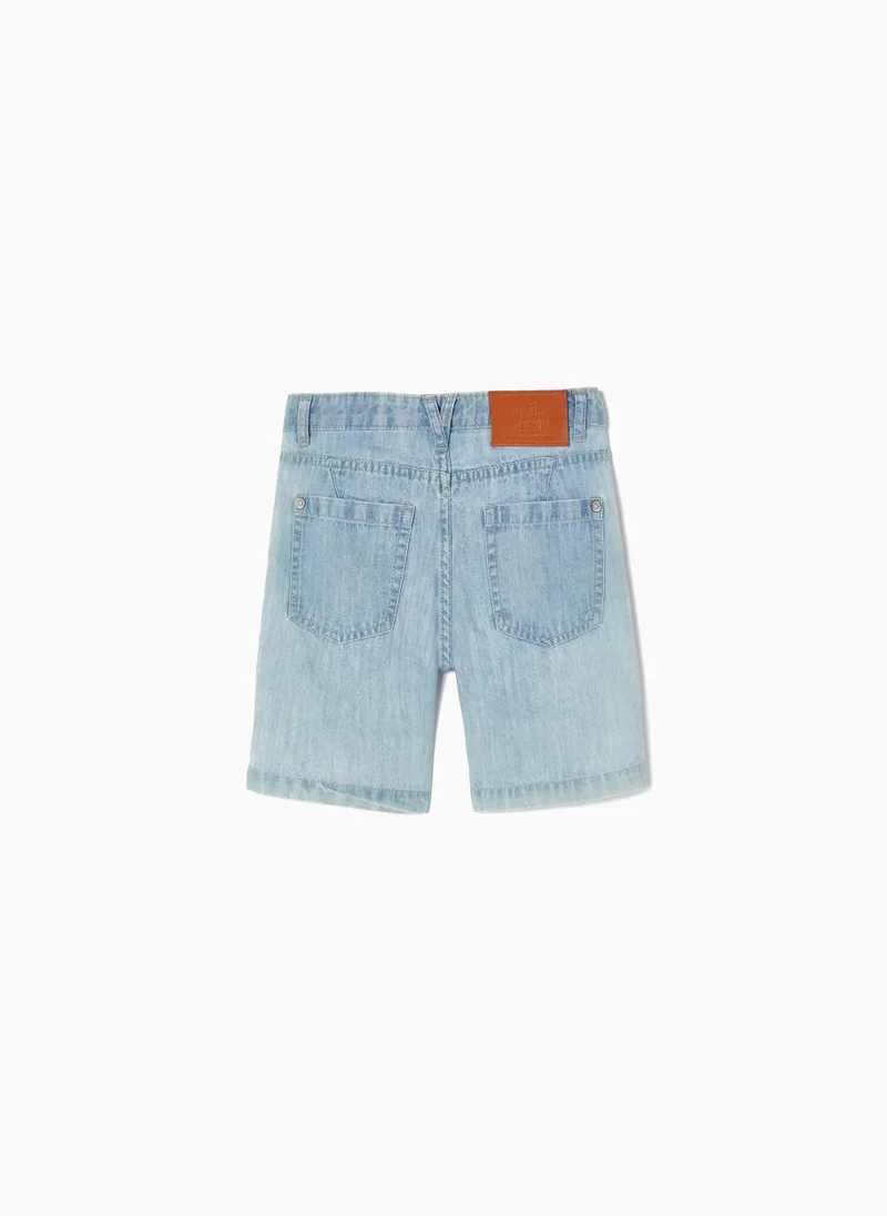 زيبي Cotton Denim Shorts for Boys