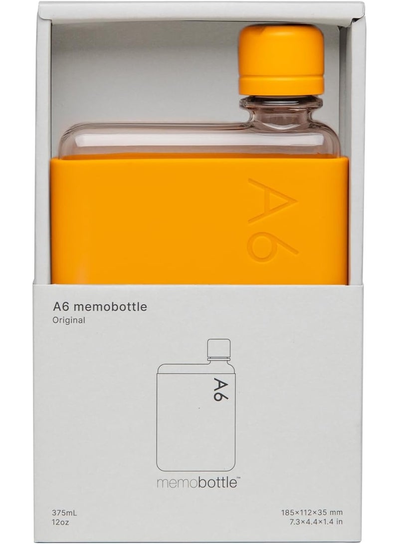memobottle A6 Bundle - 12oz (375ml) - Bottle, silicone sleeve & lid | Compact Water Bottle For Bags & Small Pockets | BPA Free Tritan | Modern, Minimalist | For Gym & Work - Image 4