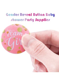 KASTWAVE Gender Reveal Pins, 60 Pcs Team Girl and The Boy Button Pin, Baby Shower Pink Blue Pins for Baby Shower Party Favors Baby Shower Party Favors Gender Reveal Party Supplies (1.5 Inches)  - Image 4
