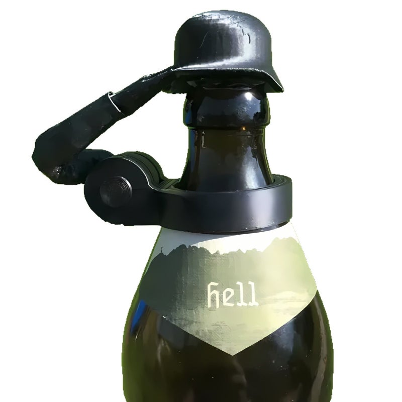 Soldier Salute Beer Bottle Helmet - Image 5