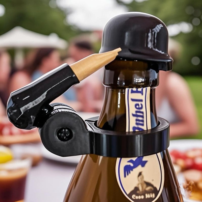Soldier Salute Beer Bottle Helmet - Image 1