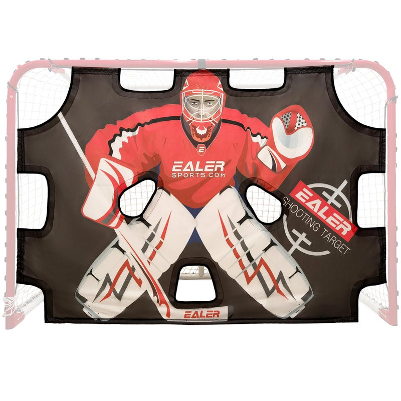 EALER HTST50 72 x 48 Hockey Goalie Shooting Target Hockey Goal Practice Targets with 11 Target Holes Premium TearProof HeavyDuty Fabric - Image 2