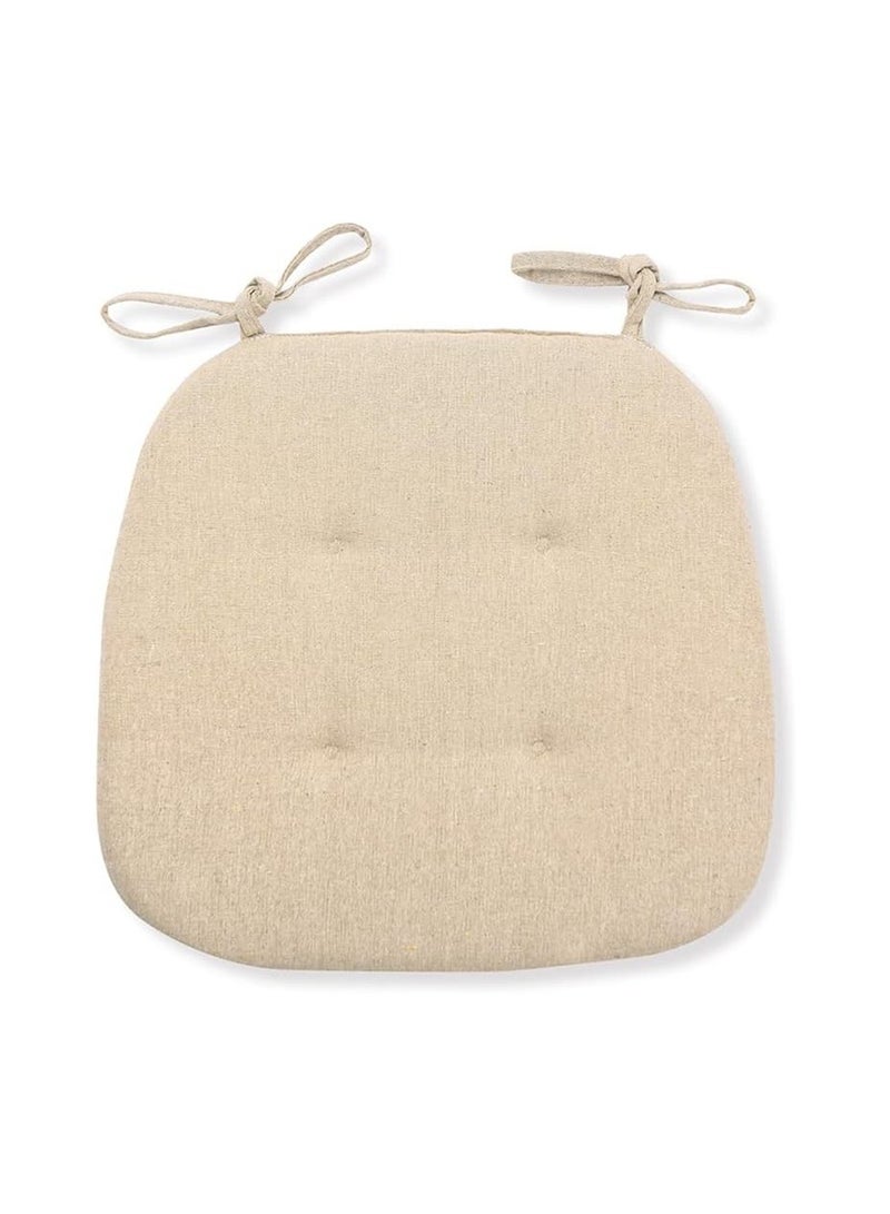 Anti-slip Dining Chair Seat Cushion With Straps, Decorative Seat Cushion - Image 1