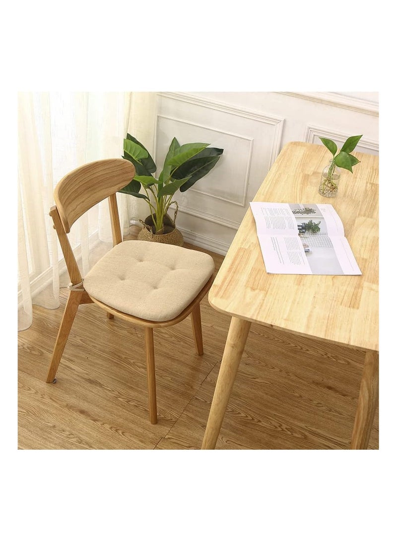 Anti-slip Dining Chair Seat Cushion With Straps, Decorative Seat Cushion - Image 2