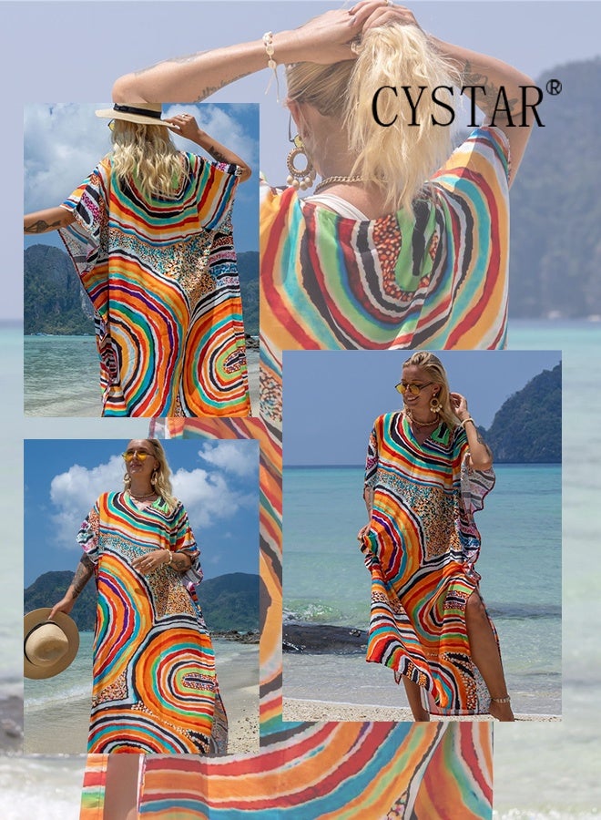 CYSTAR Cotton Embroidered Beach Cover-Up Seaside Holiday Dress - Image 3