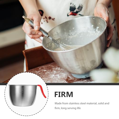 TOPBATHY Stainless Steel Mixing Bowl with Handle 7.5 Inch Deep Batter Bowl for Kitchen Baking Cooking Prep - Image 4