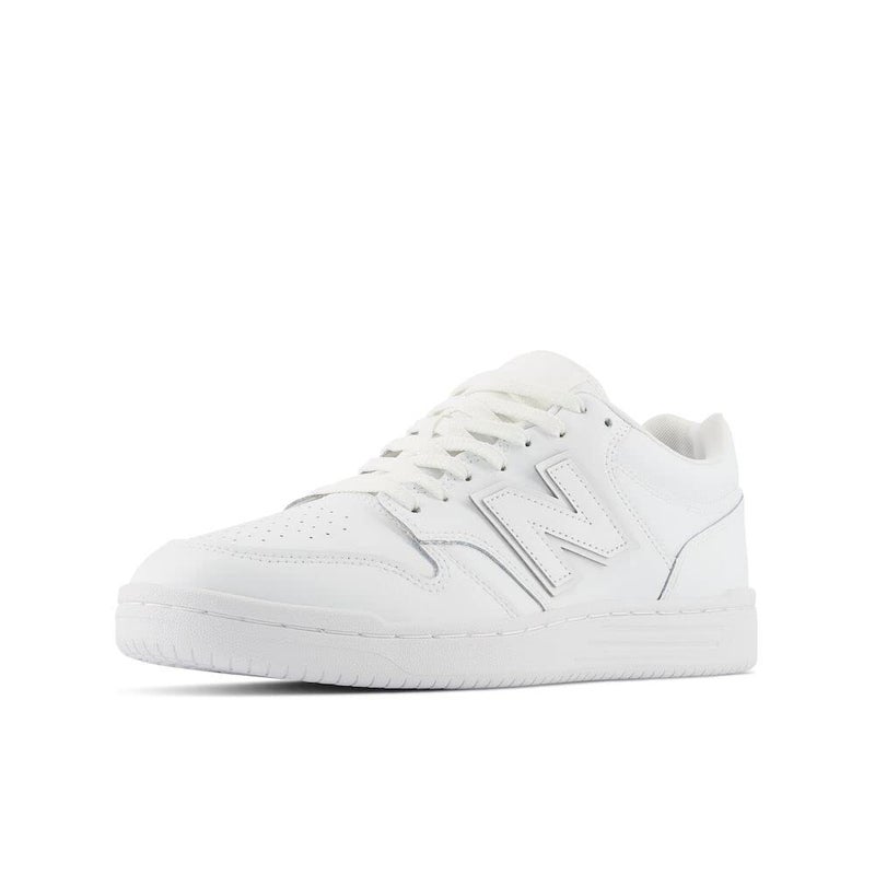 New Balance Unisex-Adult BB480 V1 Sneaker, White/White/White, 5.5 - Image 3