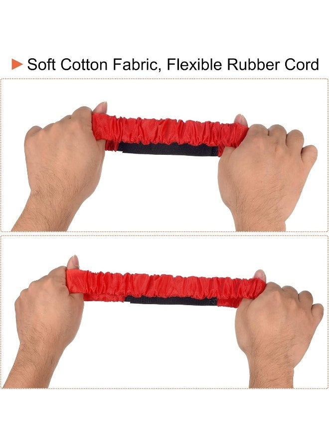 PATIKIL PATIKIL 3 Legged Race Bands, 10 Pack Elastic Tie for Outdoor Birthday Party Field Day Carnival Relay Game, Red  - Image 4