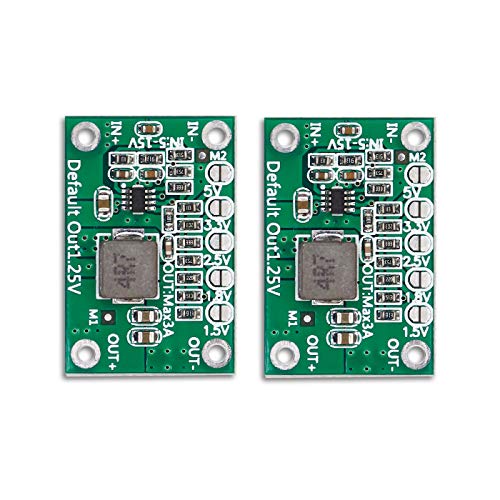 Electronicspices Electronic Spices 2PCS DC to DC Step Down Power Supply Module Buck Converter DC 5-16V To DC 1.25V/1.5V/1.8V/2.5V/3.3V/5V - Image 1