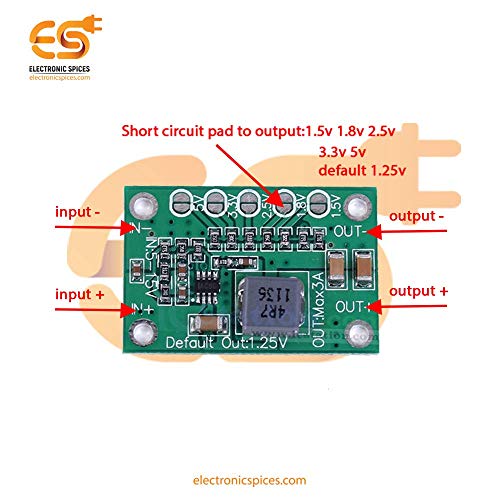 Electronicspices Electronic Spices 2PCS DC to DC Step Down Power Supply Module Buck Converter DC 5-16V To DC 1.25V/1.5V/1.8V/2.5V/3.3V/5V - Image 5