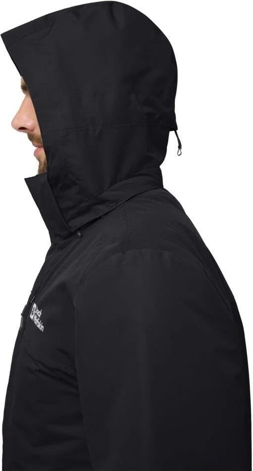 جاك ولفسكن Jasper 3in1 Jkt M Men's Outdoor Jacket A61858-6000 Black