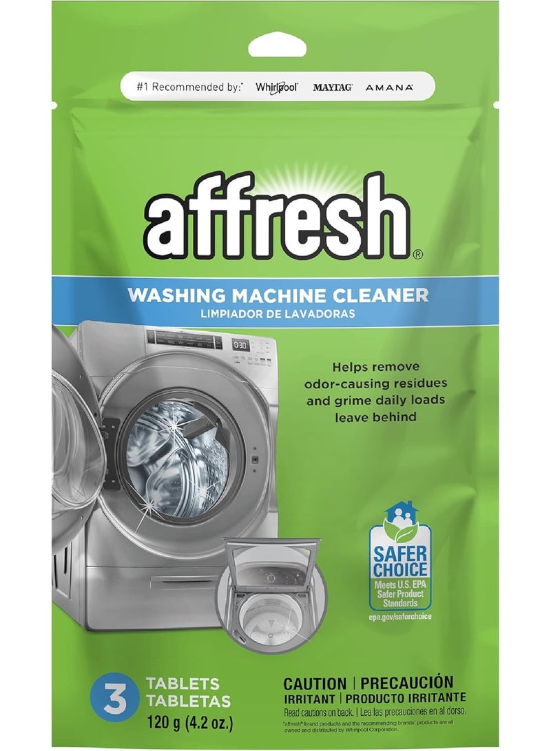 Affresh Washing Machine Cleaner, Cleans Front Load and Top Load Washers, Including HE, 3 Tablets - Image 1