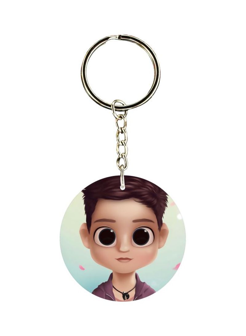 RKN Cartoon Themed Dual Sided Keychain
