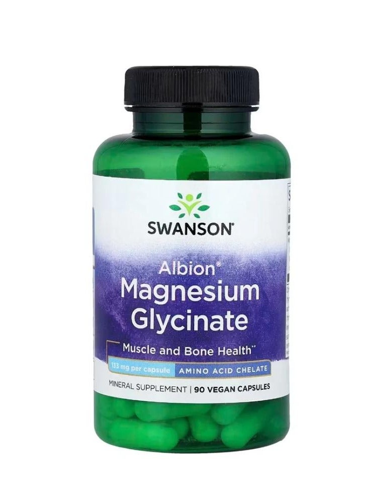 SWANSON Albion Magnesium Glycinate 133 mg 90 Capsules  - Image 1