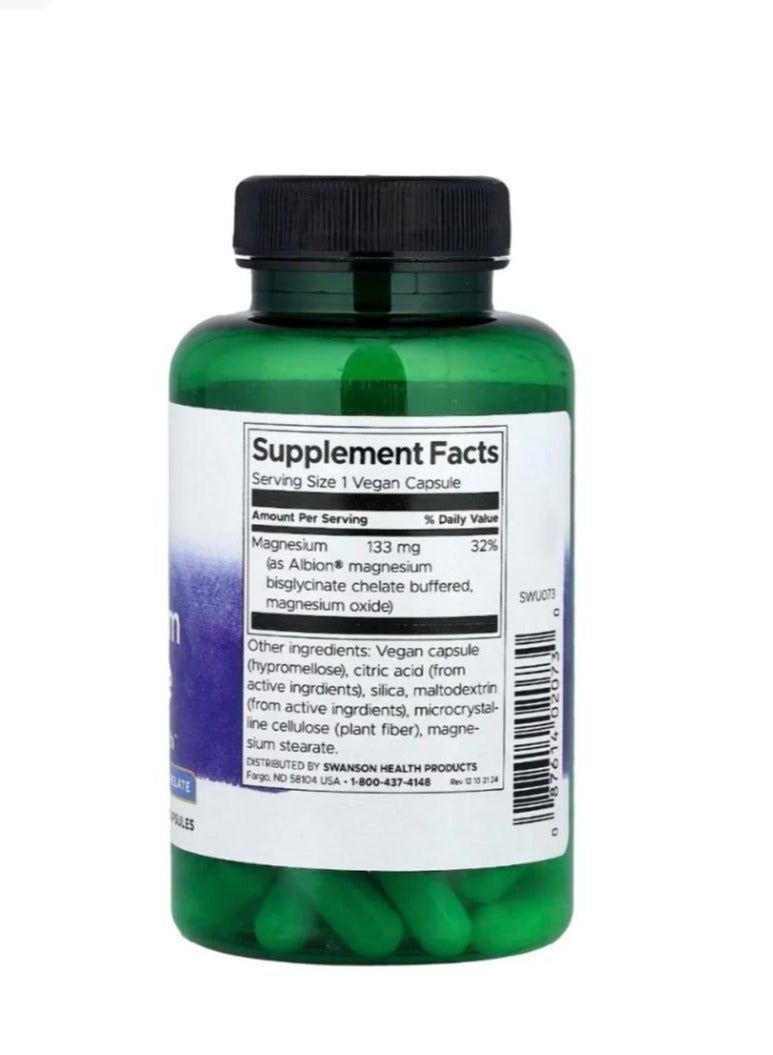 SWANSON Albion Magnesium Glycinate 133 mg 90 Capsules  - Image 2