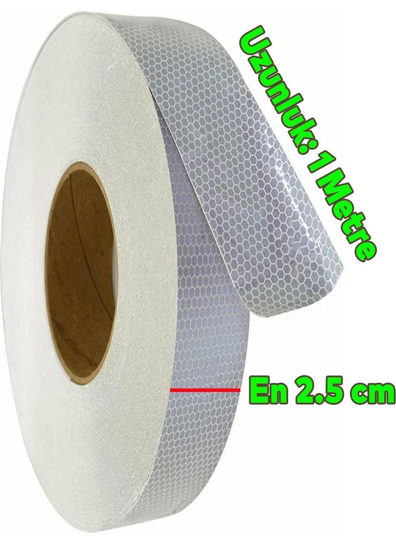 Nzb Reflective Reflective Phosphorescent Strip Tape 1 Meter White Reflective Bicycle Warning Tape  - Image 5