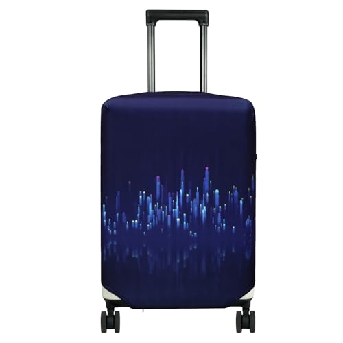 HYPER VENTURE Washable Luggage Cover - Fashion Suitcase Protector Fits 18-22 Inch Luggage (Nightscape, S) - Image 1