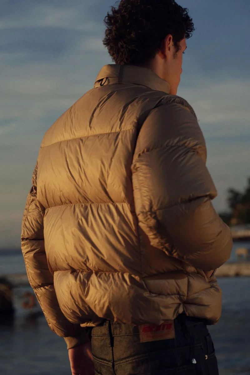 Giesto Camel Brown GIESTO Men's Puffer Down Coat for Men | Best Price UAE