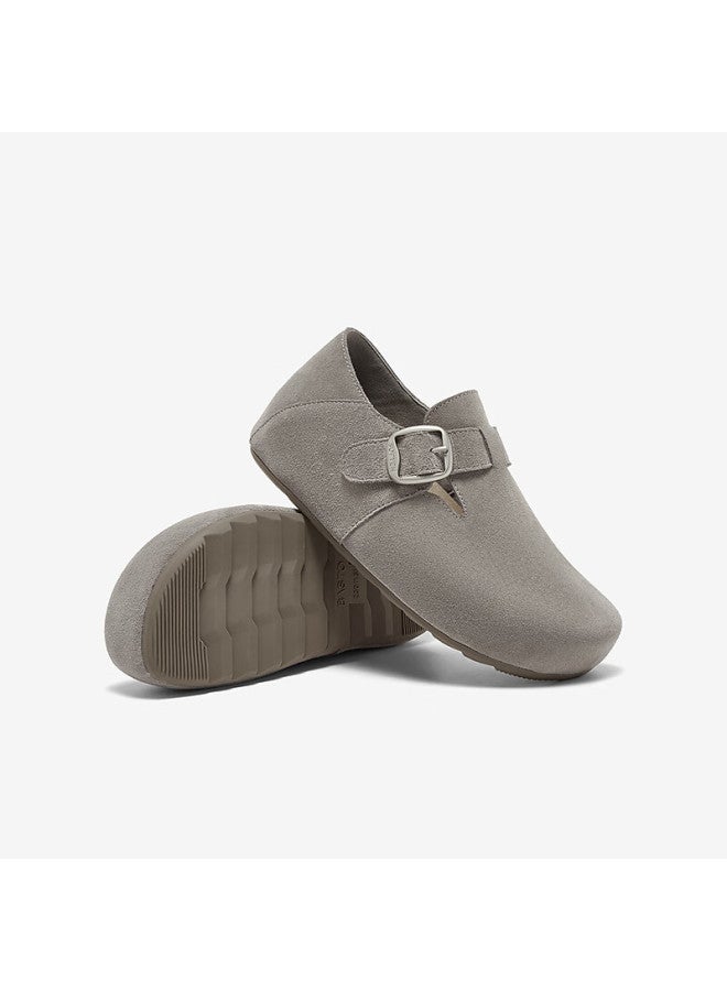 Basto 25 Autumn Birkenstock Style Fashion Retro Commuter Casual Women's Flats D3532cm5 Gray Size 39 - Image 3