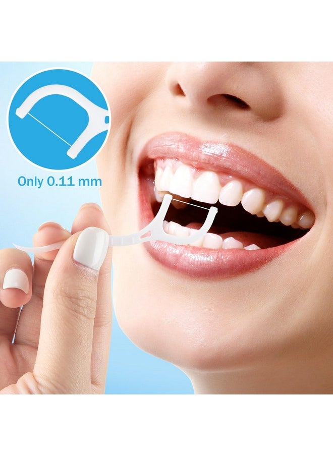 Maxcheck 2000 Count Floss Picks Bulk Natural Dental Floss Picks Toothpicks Sticks High Pull Tooth Flosser Picks Sustainable Floss Picks For Teeth  - Image 5