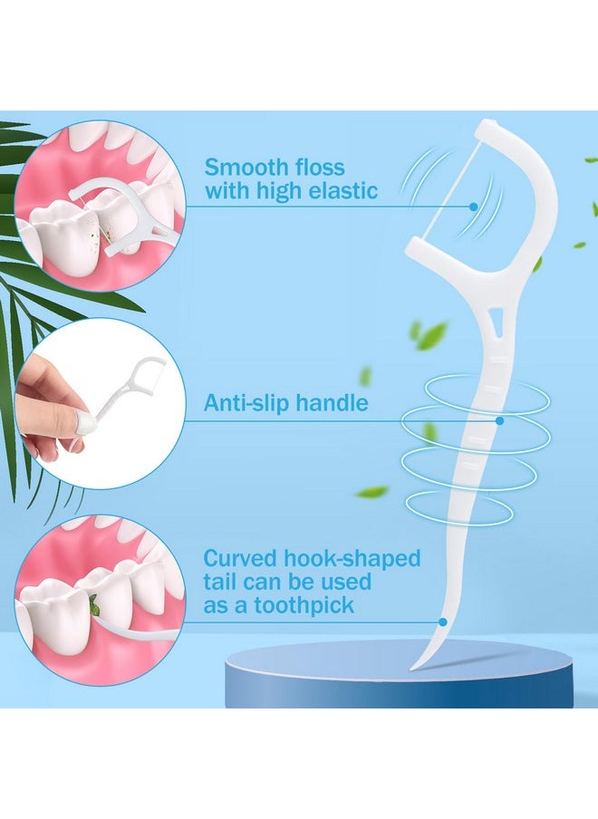 Maxcheck 2000 Count Floss Picks Bulk Natural Dental Floss Picks Toothpicks Sticks High Pull Tooth Flosser Picks Sustainable Floss Picks For Teeth  - Image 3