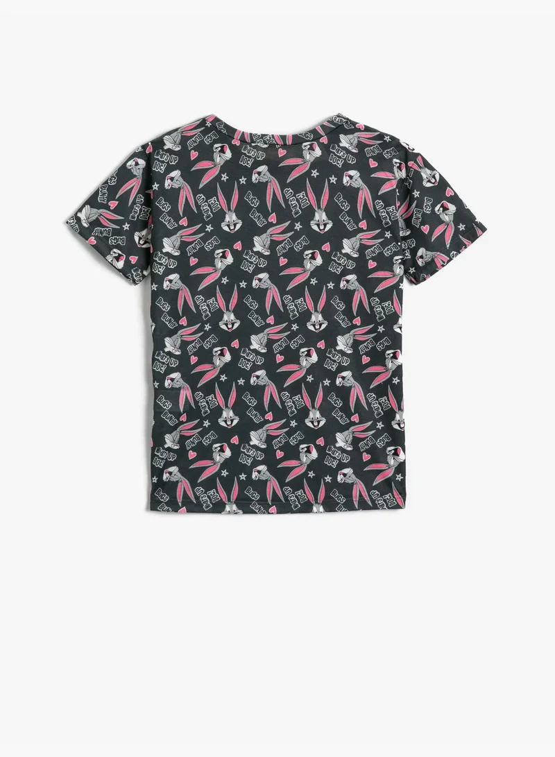 كوتون Bugs Bunny Licensed Printed T-Shirt