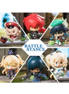 Furtey Genshin Figure - 6 Designs, Pertain to Battle Stance Mondstadt Edition, Decoration Ornaments Best Gift Collection Toy for Game Fans (6 Designs)  - Image 2