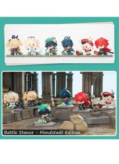 Furtey Genshin Figure - 6 Designs, Pertain to Battle Stance Mondstadt Edition, Decoration Ornaments Best Gift Collection Toy for Game Fans (6 Designs)  - Image 3