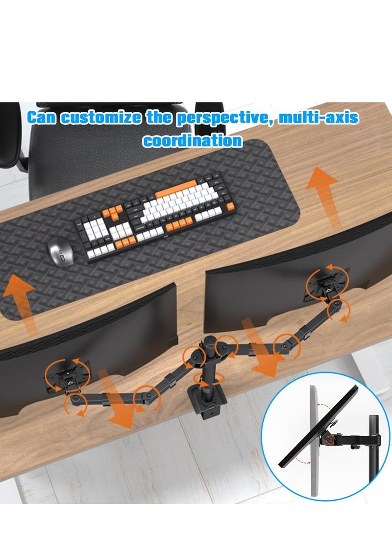 Arabest - Dual Monitor Stand, 15 "to 30" No-Punch Monitor Desktop Stand, A Variety Of Screen Types, Computer Monitor Arm Can Be Switched At Will, Suitable For Home Office(Hold Up To 24KG) - Image 1