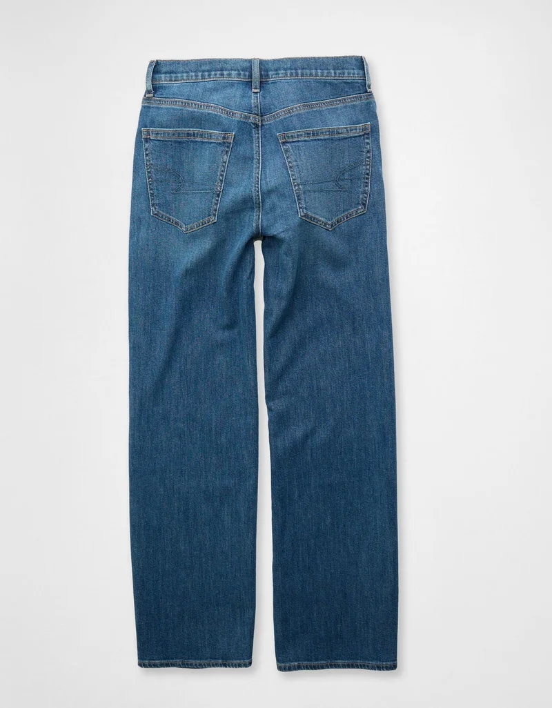 American Eagle  AE Dreamy Drapey Stretch Super High-Waisted Baggy Wide-Leg Jean for Women | Best Price UAE