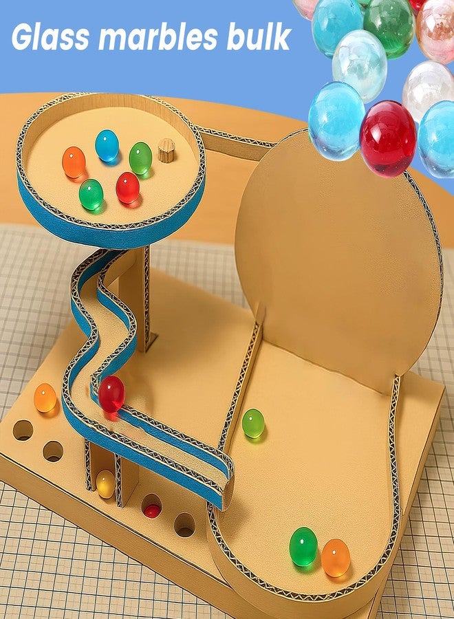 FUTUREPLUSX 150PCS Glass Marbles Bulk, 5/8inch Colorful Marbles for Running Game, Board Table Game Gift for Families Children and Friends - Image 3