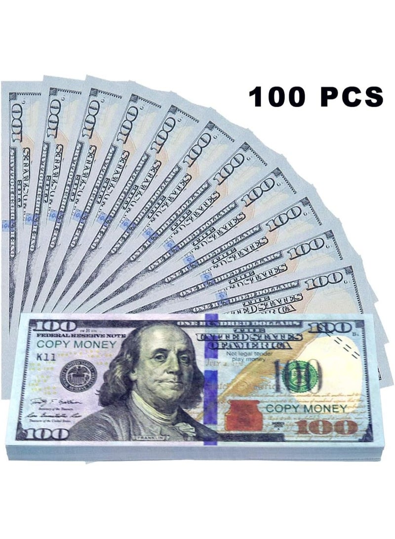 Meetion Money Gun Paper Playing Spary Money Toy Gun, Prop Money Gun with 100 Pcs Play Money Cash Gun Party Supplies Money Gun, multicoloured -Red - Image 2