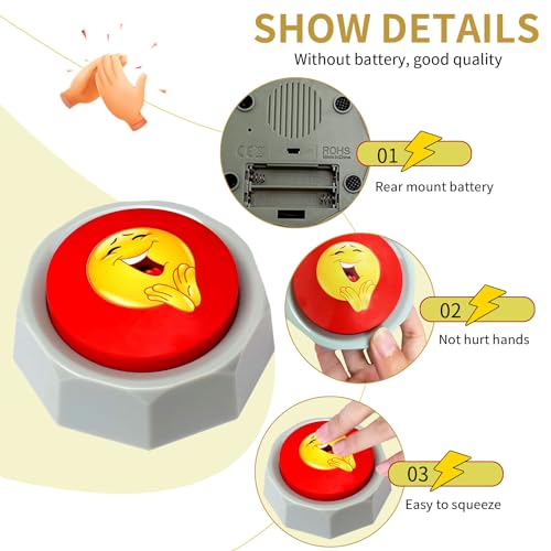 RIBOSY Applause Button - Button Applauds When Pressed - Add Extra Fun To Your Life - Image 3