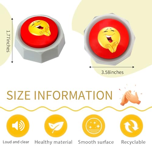 RIBOSY Applause Button - Button Applauds When Pressed - Add Extra Fun To Your Life - Image 2
