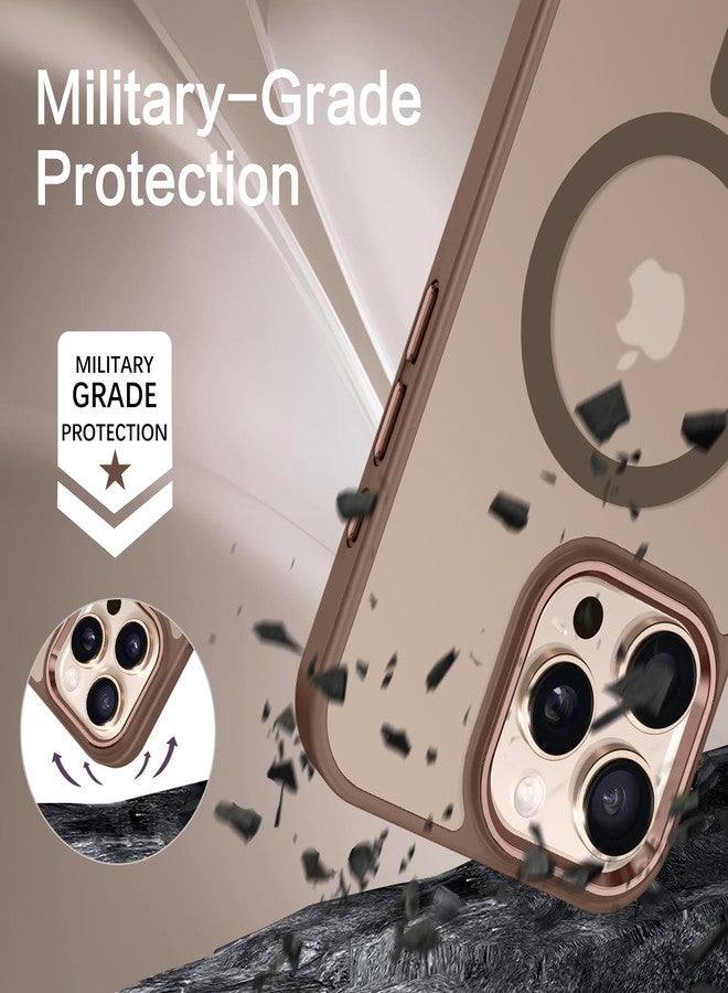 BENTOBEN for iPhone 16 Pro Case [Compatible with Magsafe] Magnetic Matte Phone Case iPhone 16 Pro Translucent Slim Shockproof Women Men Protective Cover Cases for iPhone 16 Pro 6.3", Desert Titanium - Image 4