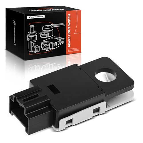 A-Premium Brake Light Switch Lamp Compatible with Chevy Silverado 1500, Suburban 1500 2500, Avalanche, Tahoe & Cadillac Escalade (EXT) & GMC Sierra 1500, Yukon - Replace# 25981009-[4-Pins] - Image 1