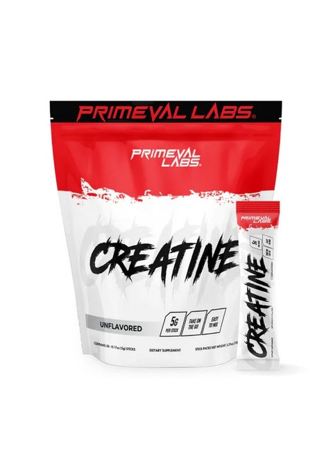 Creatine Monohydrate Powder ; On The Go Stick Packs ; Easy To Mix ; 5G Creatine Per Serving ; 30 Servings (Unflavored)