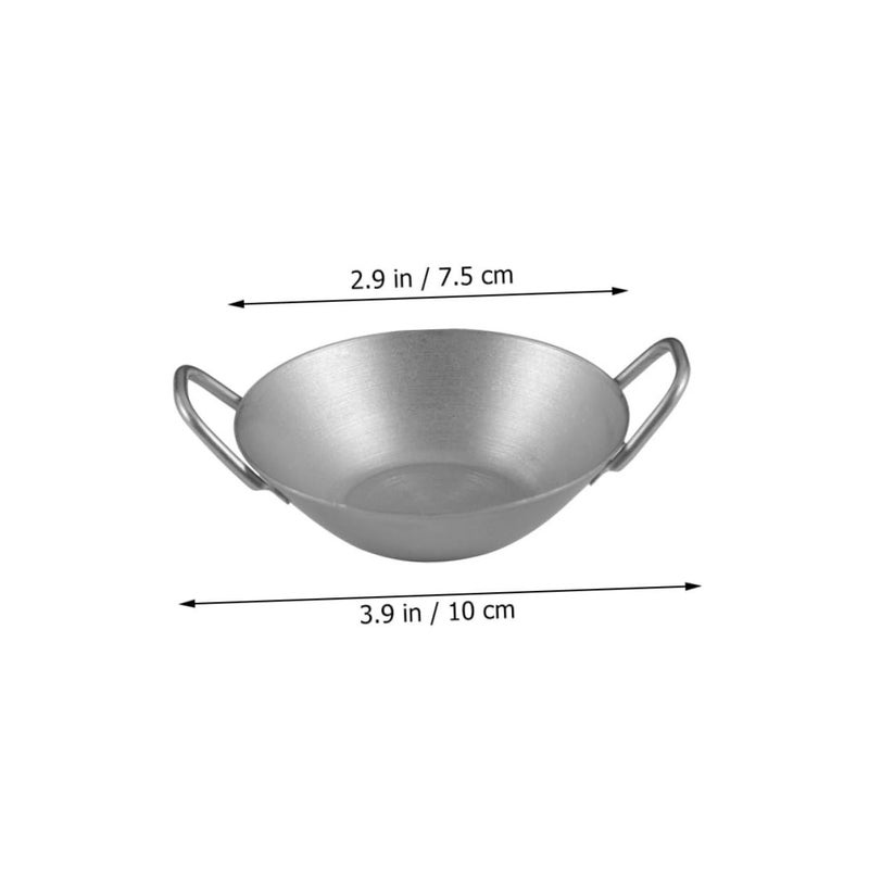 Stainless Steel Sauce Dish with Handle Retro Condiment Bowl for Home Restaurant Barbecue - Image 4