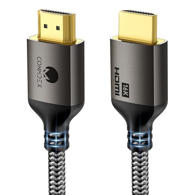كابل CONMDEX 16K HDMI 2.2 بطول 10 أقدام – مصمم لاتصالات عالية النطاق الترددي مستقرة - Image 2