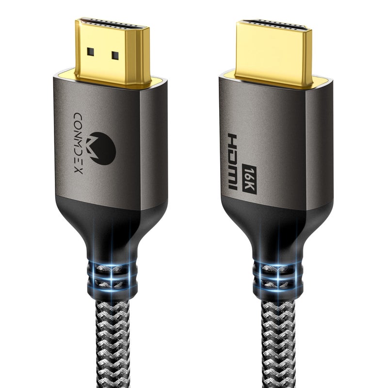 كابل CONMDEX 16K HDMI 2.2 بطول 10 أقدام – مصمم لاتصالات عالية النطاق الترددي مستقرة - Image 1