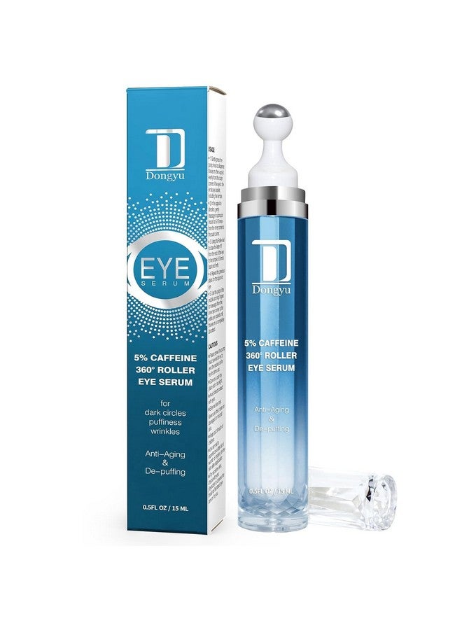 Dongyu Caffeine Eye Cream for Dark Circles: Under Eye Cream Morning Skincare - Daily Eye Serum for Eyelids Puffiness (Formula Upgraded) - Image 1