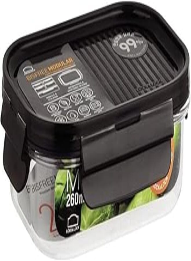 LocknLock LocknLock Bisfree Modular Rectangular Container 260ml Dark Brown 