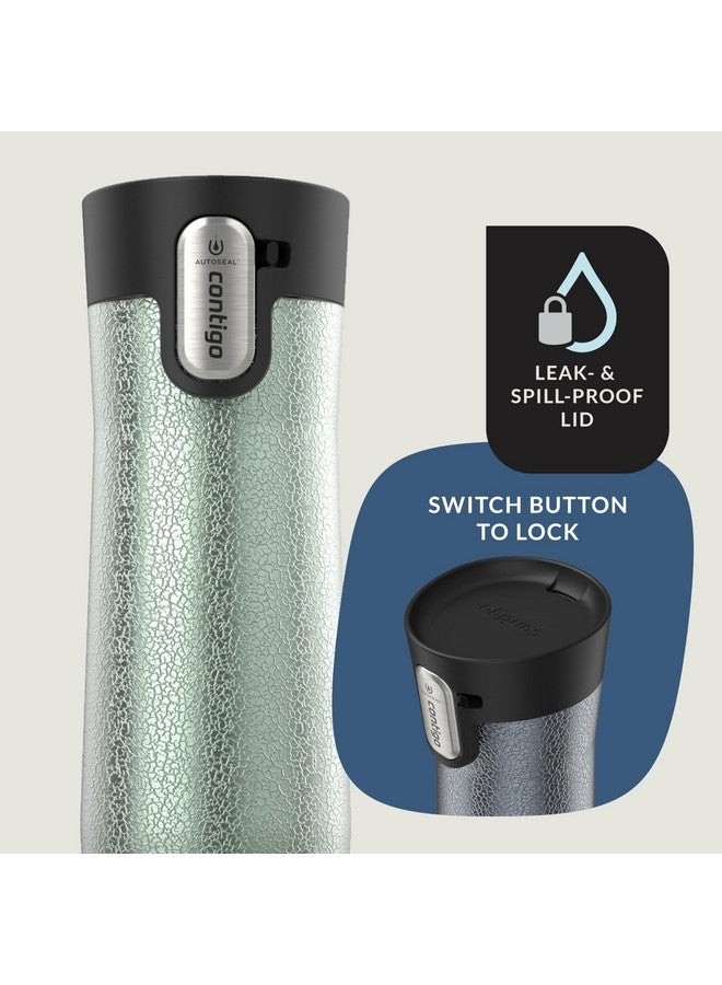Contigo® AUTOSEAL® West Loop Vacuum-Insulated Stainless Steel Travel Mug with Easy-Clean Lid, 20 oz, 2 pack, Crystal Lakeside; Crystal Agave - Image 3
