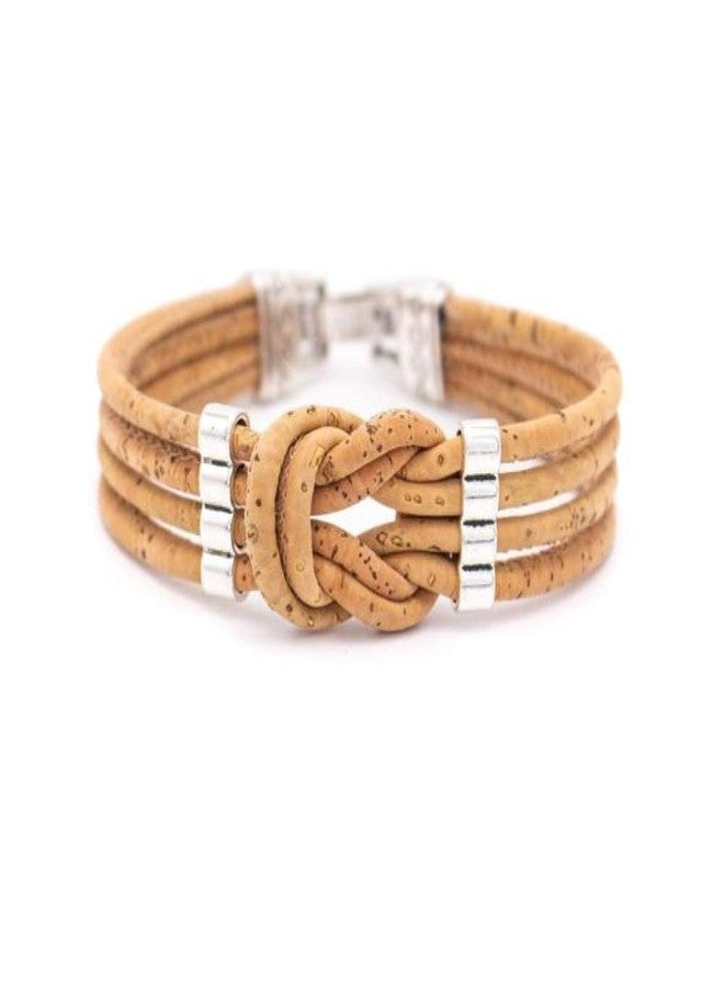 Handmade Cork Cuff Bracelet, Vegan Organic Eco Friendly Gift, Very Stylish, Waterproof, Durable, Lightweight, Natural Cork Color