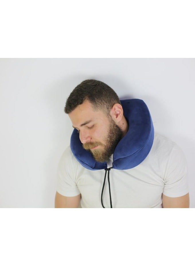 HT Neck pillow with high quality German memory foam filling, suitable for travel and trips - Image 5