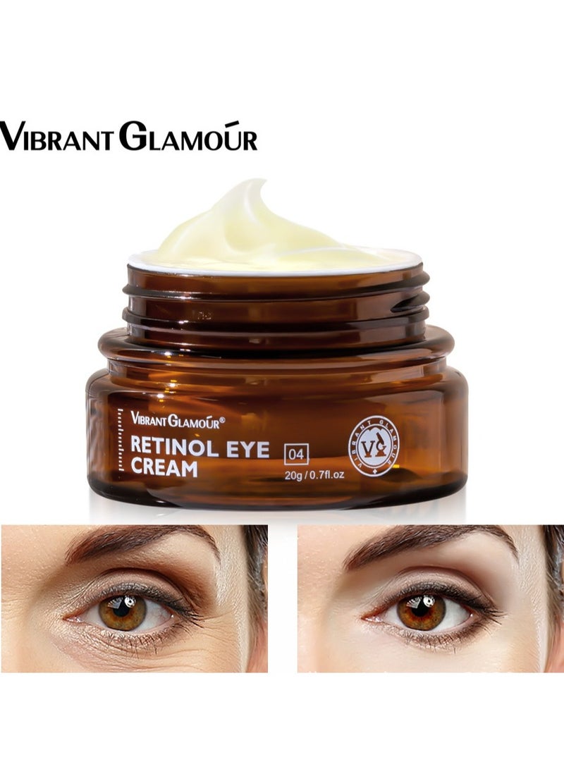 فايبرنت جلامور كريم ريتينول للعينين من فيبرانت جلامور، يُخفف الهالات السوداء، ويُزيل الخطوط الدقيقة، ويُزيل انتفاخات العين، ويُقاوم التجاعيد، ويُشد البشرة، ويُفتحها، 20 غرامًا - Image 1