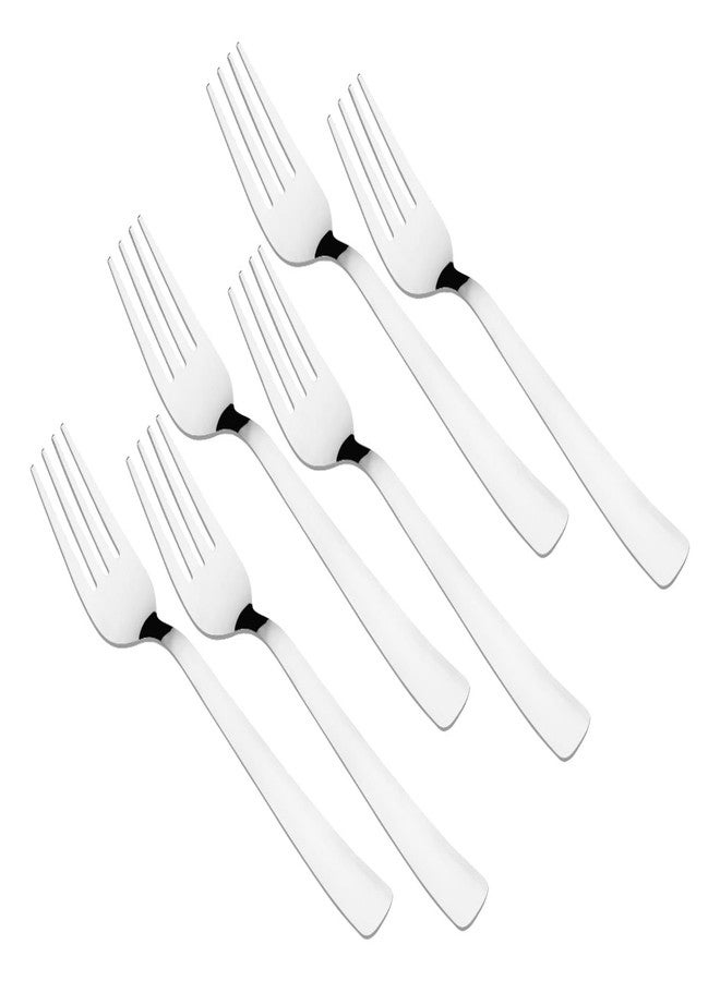 easy root Stainless Steel Fork Set for Home Kitchen & Restaurant Cutlery- (Length 16cm-1.4mm Thickness)-Everyday Use (6) - Image 1