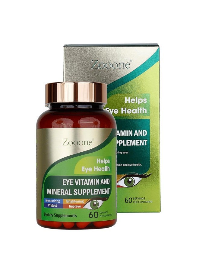 zooone zooone- 60pcs Lutein Eye Vitamins Supplement Nutritional Supplement for Macular Health & Dry Eye Support, Contains Lutein, Zinc, Vitamins C/E & Zeaxanthin  - Image 1